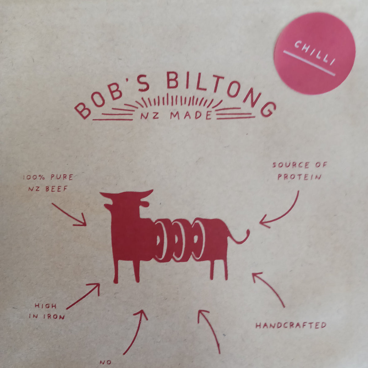 Biltong Chilli Hot & Spicy But Full Of Flavour Bob's Biltong Bobs